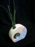 P01mcSmixGr.JPG - <p>Vase, Rainbow Sandstein/Sandstein grau, HÃ¶he 15cm</p><p>â‚¬ 19,00 mit Glas</p>